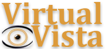 Virtual Vista Real Estate Photography Logo With Eye